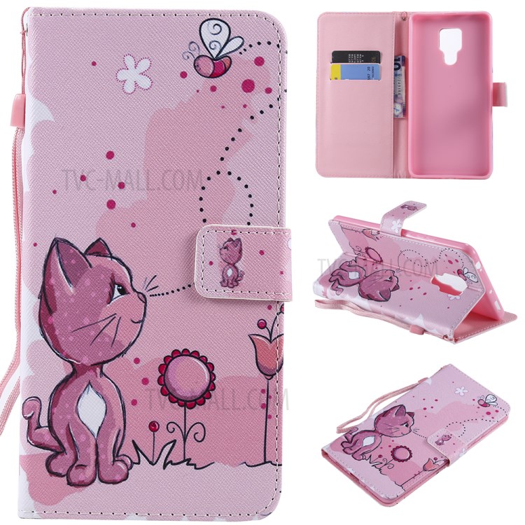 Case Huawei Mate 20 X / Pre-order * เคสกระเป๋าสตางค์ ประดับลวดลายพร้อมขาตั้ง + สายคล้องมือ *