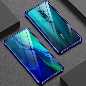 Case OPPO Reno 10x Zoom # พรีออเดอร์ * กรอบโลหะ + กระจกด้านหลังวัสดุคุณภาพสูงเพื่อการป้องกันที่เชื่อถือได้ *