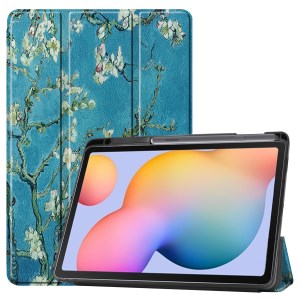 Case Samsung Galaxy Tab S6 Lite / Pre-Order * รูปแบบการพิมพ์ลายเคสหนังสมาร์ทยืน 3- พับที่มีช่องเสียบปากกา *
