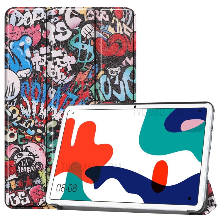 Case Huawei MatePad / Pre-Order * เคสการพิมพ์ลวดลายปกหนังขาตั้ง3-พับ วัสดุคุณภาพสูงและงานฝีมือ *