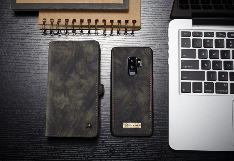 Case Samsung Galaxy S9 Plus / Pre-Order * CASEME 2-in-1 Multi-slot Wallet หนังวินเทจแยกเคส *