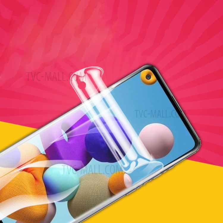 ฟิล์มกันรอย Samsung Galaxy A21s / Pre-order * ฟิล์มป้องกันอัลตร้าล้างป้องกันแสงสะท้อน Soft TPU ครอบคลุมเต็มหน้าจอ *