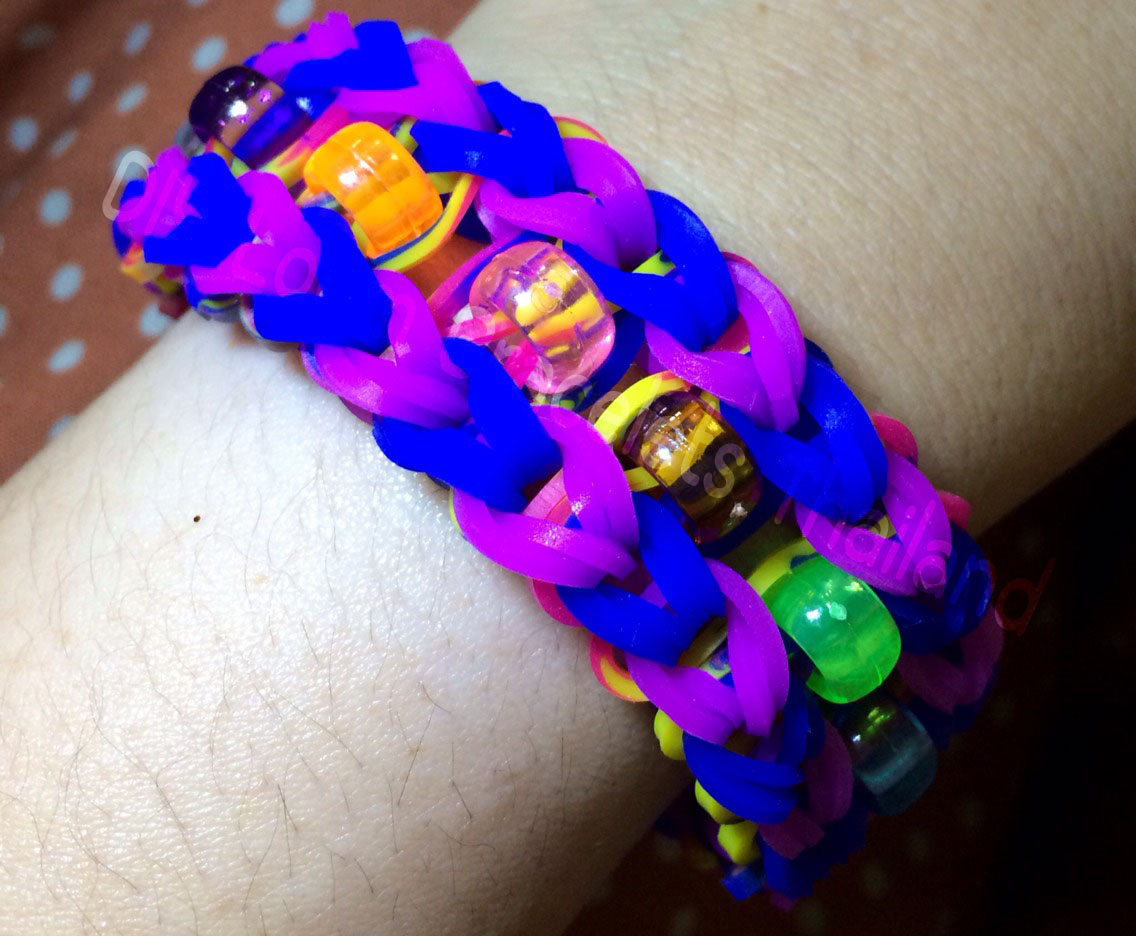 100% ซิลิโคน Loom Bands สีม่วงอมชมพู 600 เส้น ( # 15 )