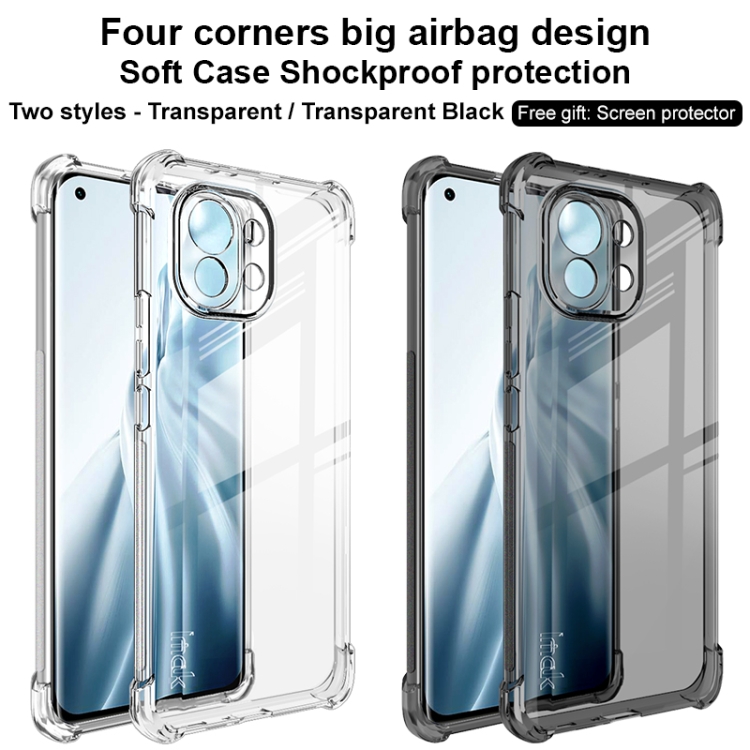 Case Xiaomi Mi 11 5G # Pre-Order * IMAK Full Protection Shock Absorption เคส TPU อ่อน + ฟิล์มกันรอยหน้าจอ *