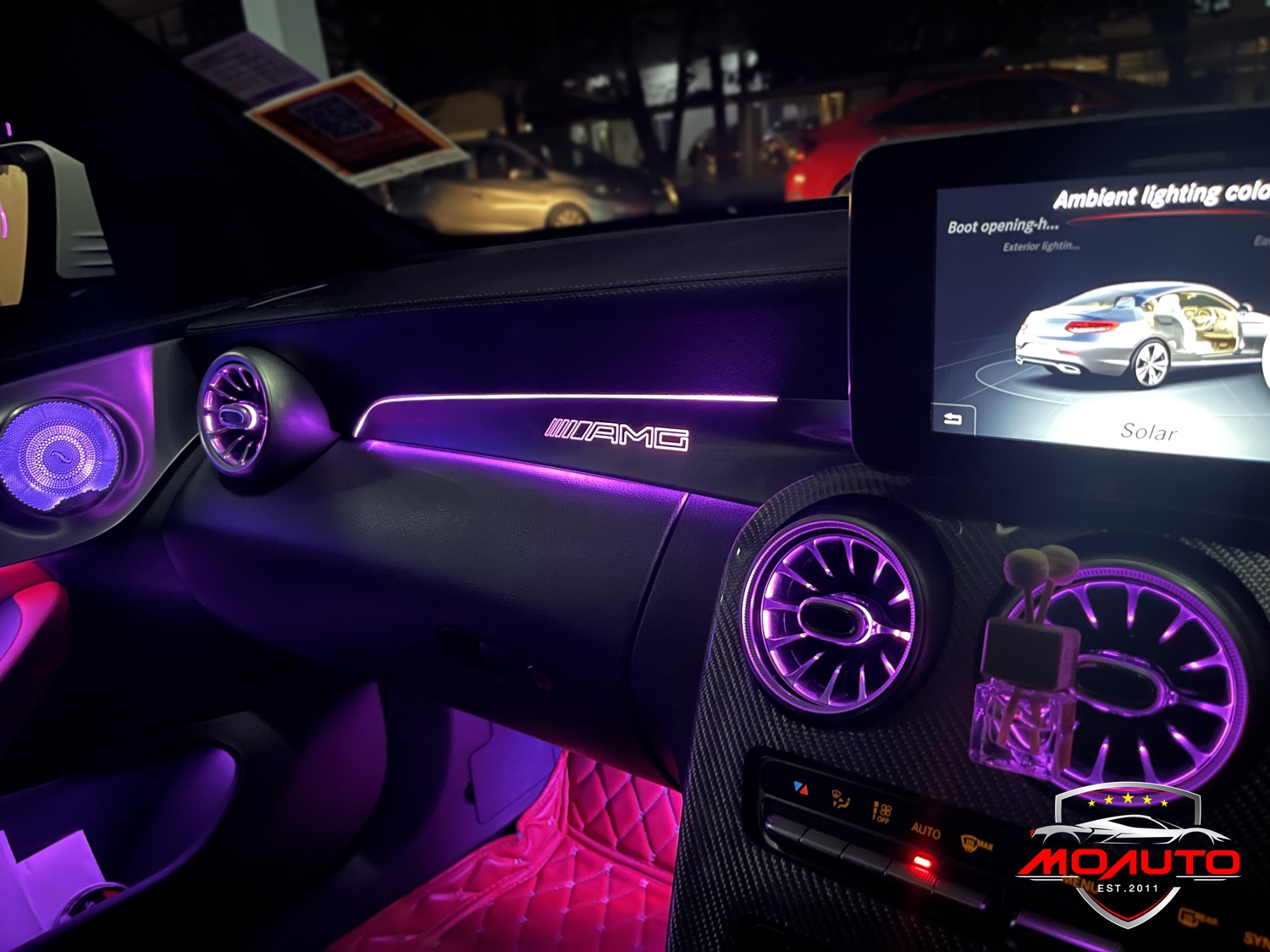 คอนโซลหน้า AMG 64สี - GLC C200 C250 W205