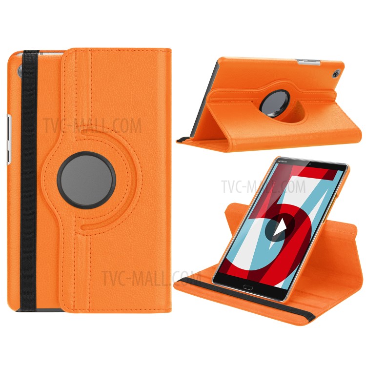 Case Huawei MediaPad M5 / Pre-Order * เคสหมุน 360 องศา ลิ้นจี่เนื้อคลาสสิกสะดวกสบายในการสัมผัส *