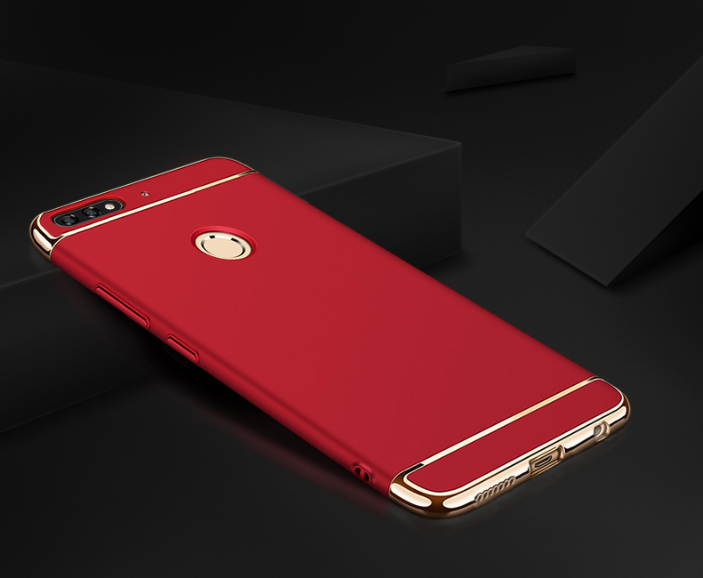 Case Huawei Y7 Pro 2018 / Pre-order * 3-in-1 คุ้มครอง วัสดุโพลีคาร์บอเนตพรีเมี่ยม *