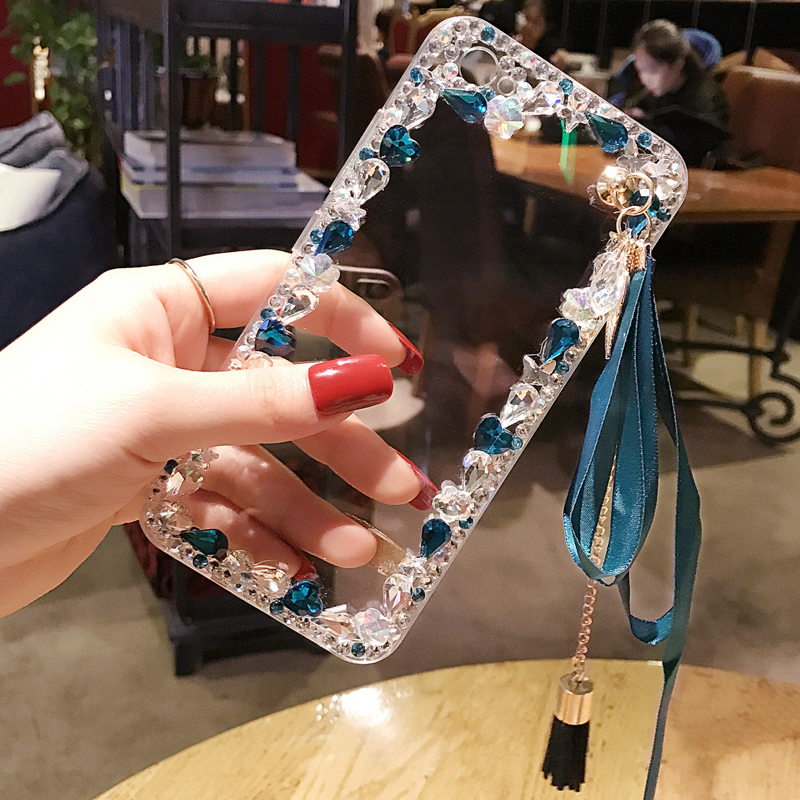 Case Huawei Honnor 3C / Pre-order * เคส PC เเข็ง คริสตัลใส + ริบบิ้นพู่ *