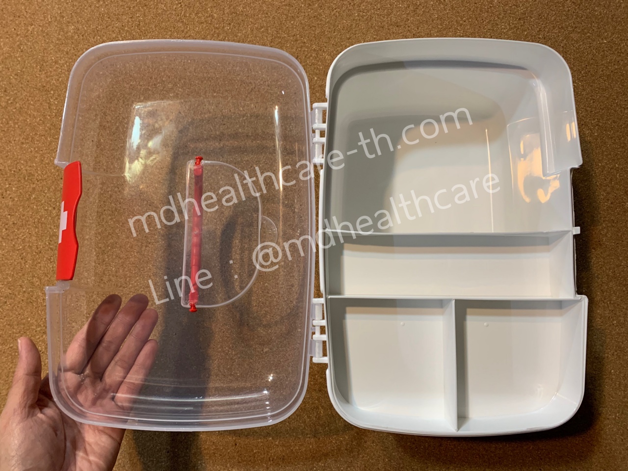 กล่องใส่ยาขนาดใหญ่ L **26*18*16 cm. จำนวน1ใบ