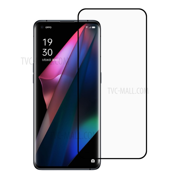 กันรอย OPPO Find X3 / X3 Pro # Pre-Order * RURIHAI 0.26mm 3D ทำจากแก้วอลูมิเนียมซิลิกอนคุณภาพสูงพร้อมขอบชุบด้วยไฟฟ้ากาว AB นำเข้า *