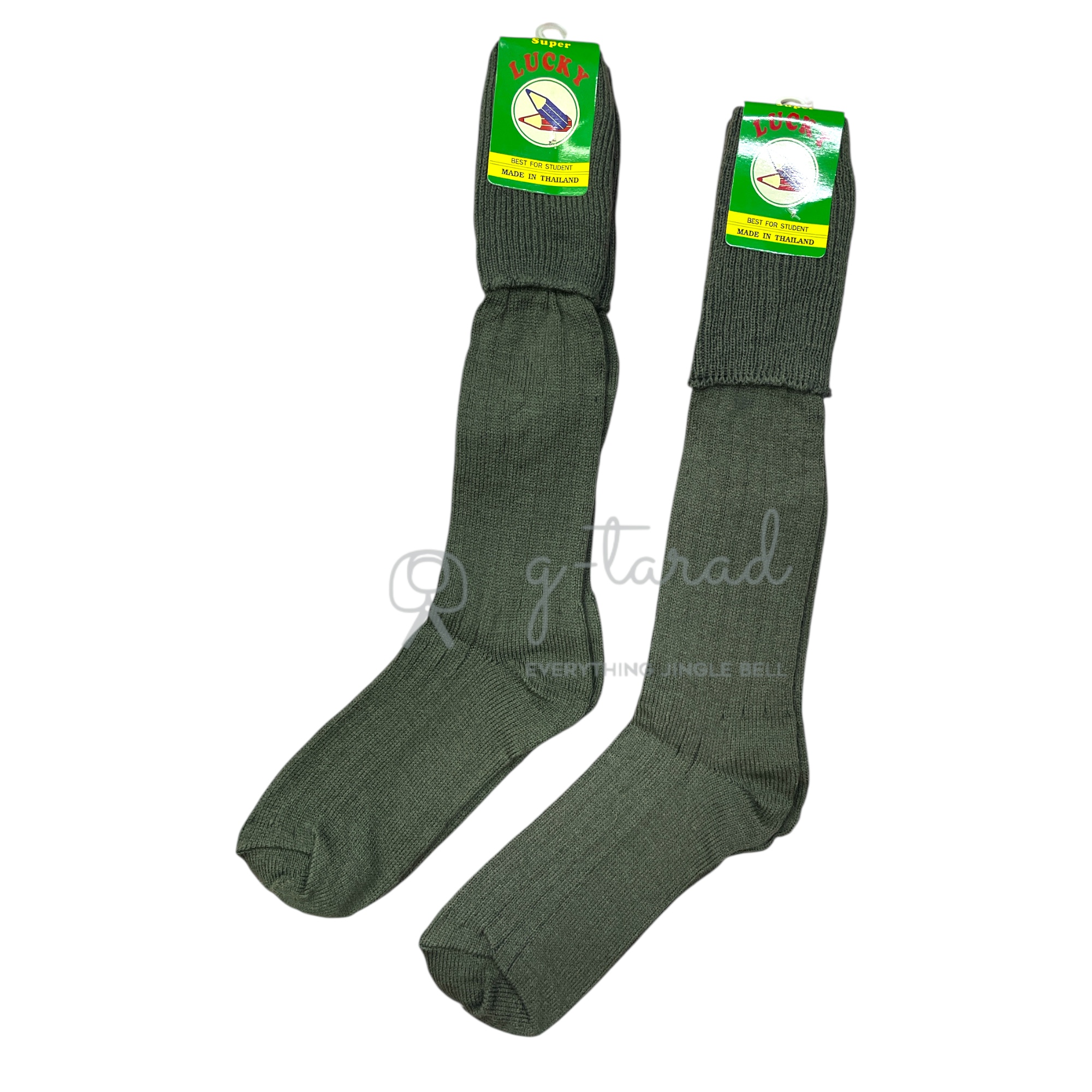 ถุงเท้าลูกเสือเหล่าอากาศ ไหมพรมยาว สำหรับมัธยม 1-2-3