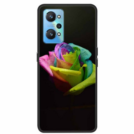 Case Realme C35 # Pre-Order * เคสพิมพ์ภาพดอกไม้ ผีเสื้อ ยอดนิยมสีดำซิลิโคน *