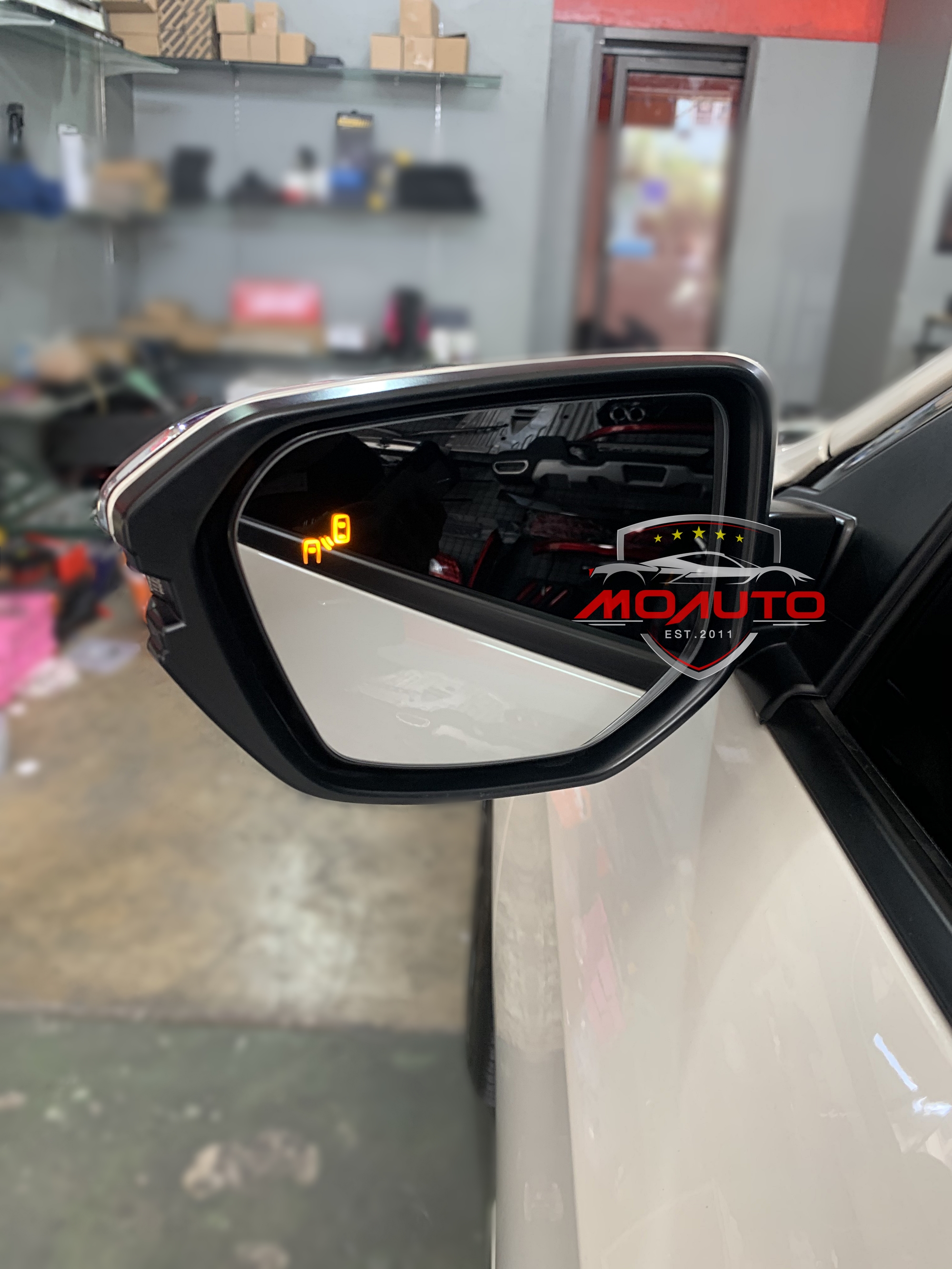 ชุดกระจกช่วยเตือนมุมอับสายตา V1 (Blind Spot Monitor) CIVIC FC / FK