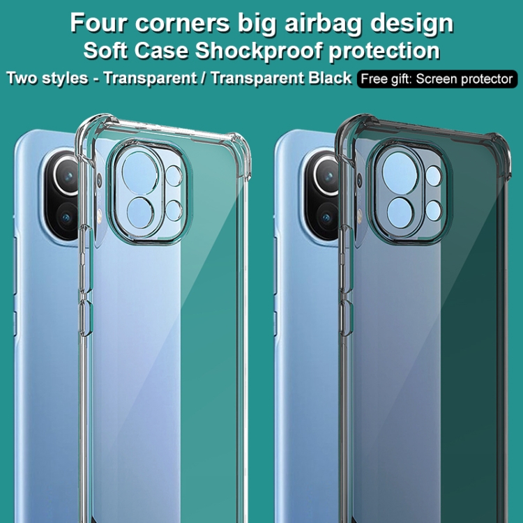 Case Xiaomi Mi 11 5G # Pre-Order * IMAK Full Protection Shock Absorption เคส TPU อ่อน + ฟิล์มกันรอยหน้าจอ *