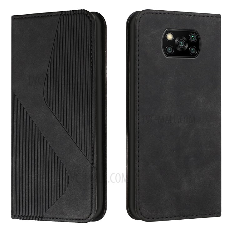 Case Xiaomi Poco X3 Pro / X3 / X3 NFC # Pre-Order * เคสรูปแบบธุรกิจสัมผัสผิวสัมผัสเคสโทรศัพท์มือถือพร้อมขาตั้ง *