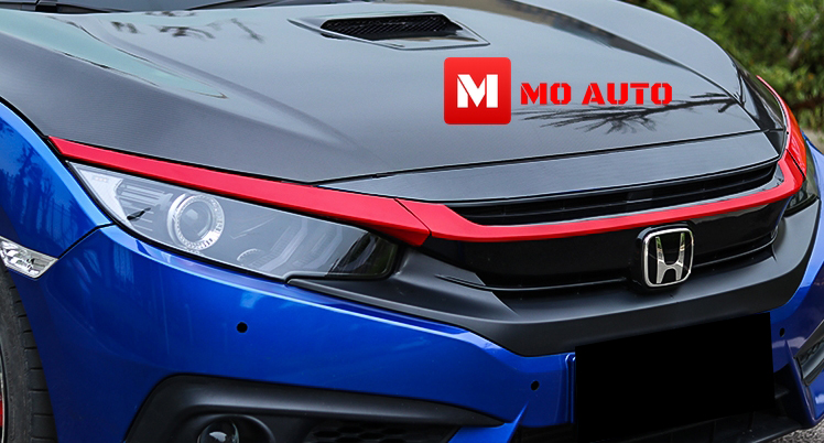 คิ้วกระจังหน้าแดง CIVIC FC / FK