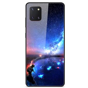 Case Samsung Galaxy Note 10 Lite / Pre-Order * เคสแบบกระจก PC + TPU ปกโทรศัพท์ การออกแบบสีไล่ระดับสีที่ไม่ซ้ำกันและมีสไตล์ *