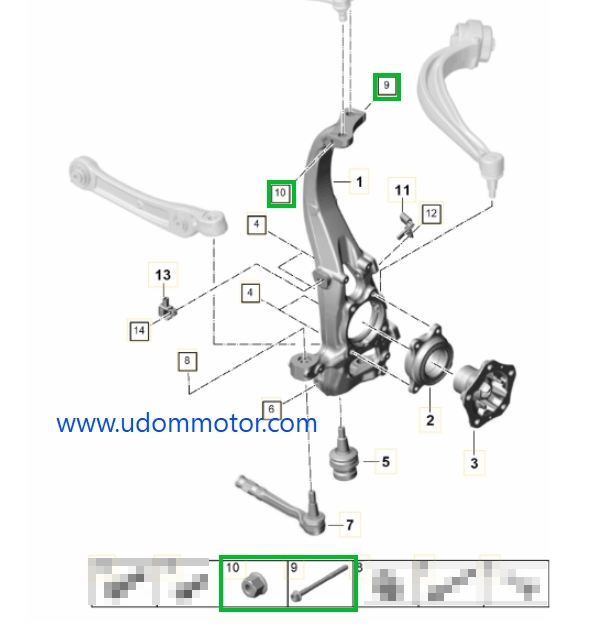 PORSCHE น๊อตคอม้า ปอร์เช่ คาเยนน์ / WHT006542 N10272302