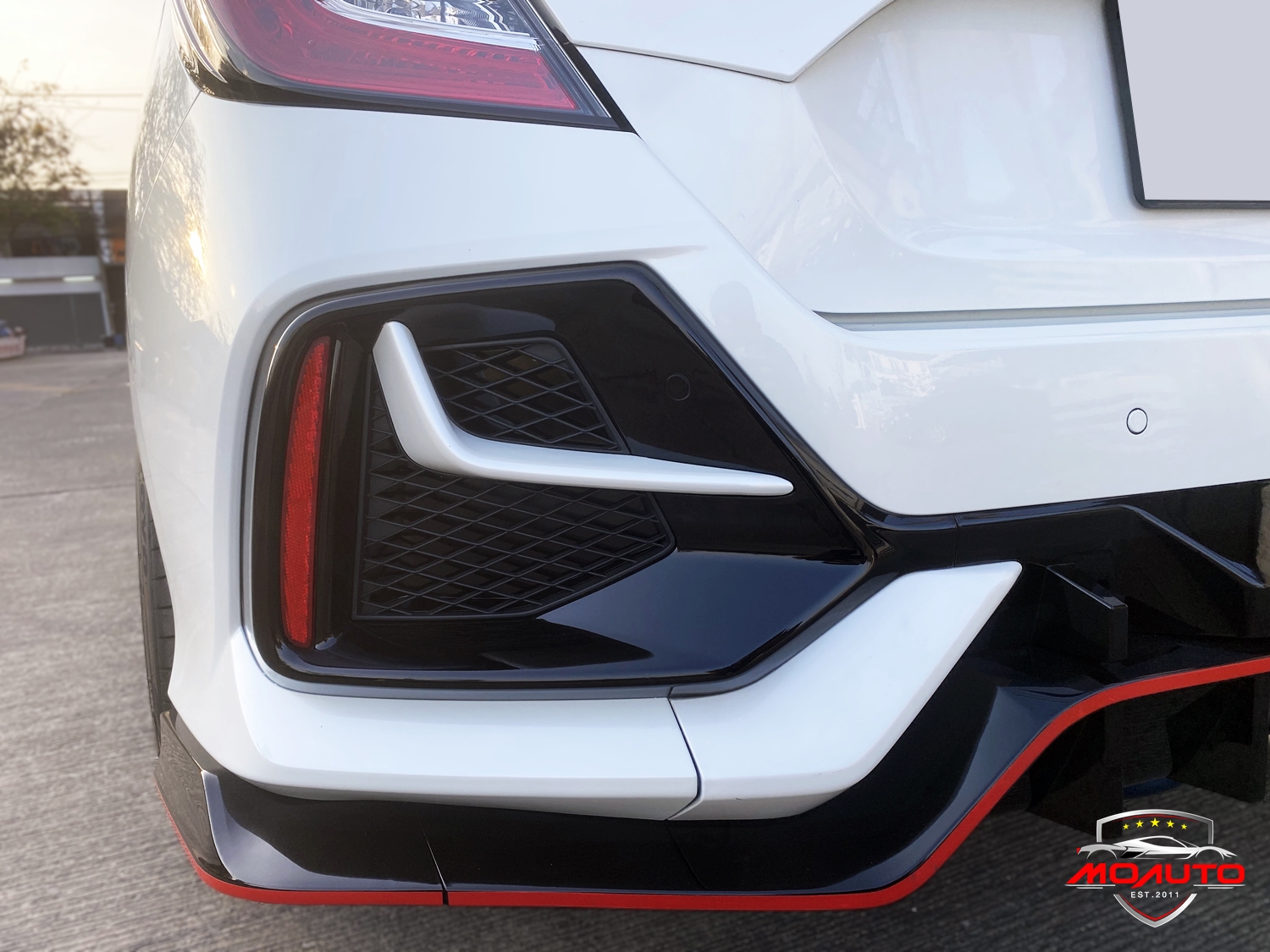 ฝาครอบช่องไฟตัดหมอกหน้า - หลัง งานดิบ ทรง TYPE-R MC CIVIC FC / FK