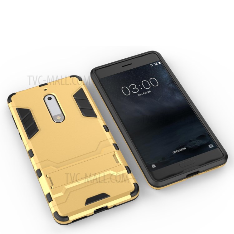 Case Nokia 5 / Pre-order * พลาสติกแข็ง + อ่อน TPU = ตัวป้องกันแบบสองชั้น +ขาตั้ง *