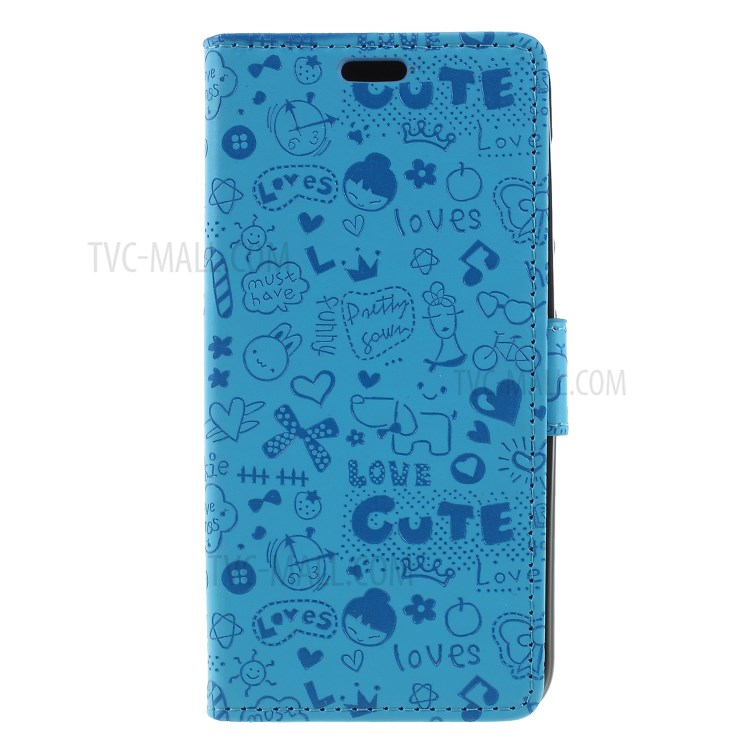 Case Huawei Y5 Prime 2018 / Pre-order * การ์ตูน Graffiti Wallet *