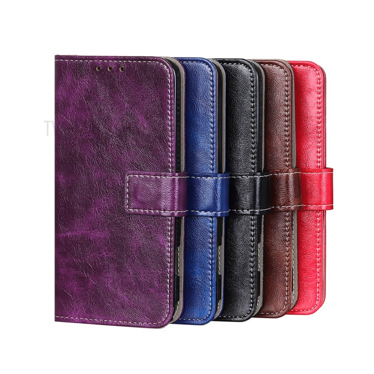 Case OPPO Reno6 Z 5G # Pre-Order * Vintage Crazy Horse Texture กระเป๋าสตางค์ ช่องใส่การ์ด 3 ช่อง และช่องใส่เงินสด 1 ช่อง *