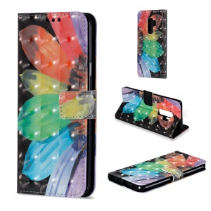 Case Samsung Galaxy S9 Plus / Pre-Order * เคสพิมพ์ลายรูปแบบสดใสดูทันสมัย สไตล์กระเป๋า: 3 ช่องเสียบการ์ด + กระเป๋าเงินสด 1 *