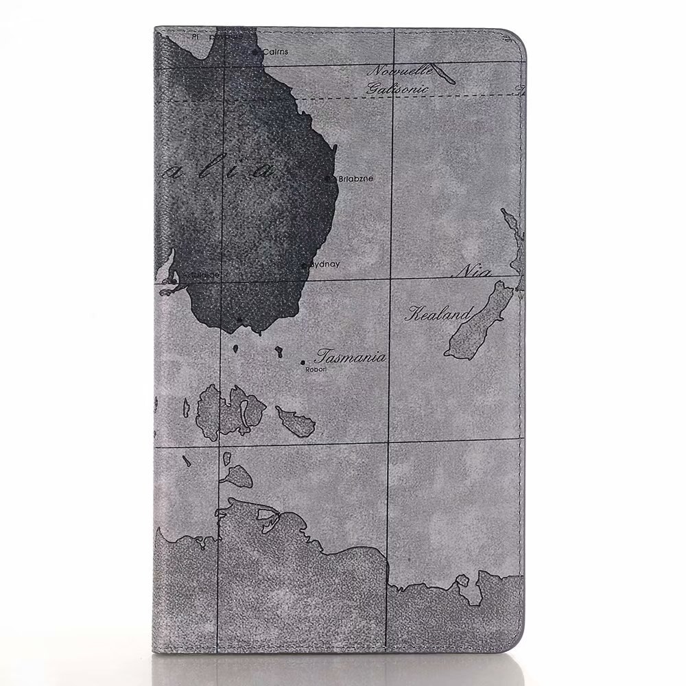 Case Huawei MediaPad M3 / Pre-order * พิมพ์ลายแผนที่ ช่องเสียบการ์ดหนัง PU ยืนพลิกปก *