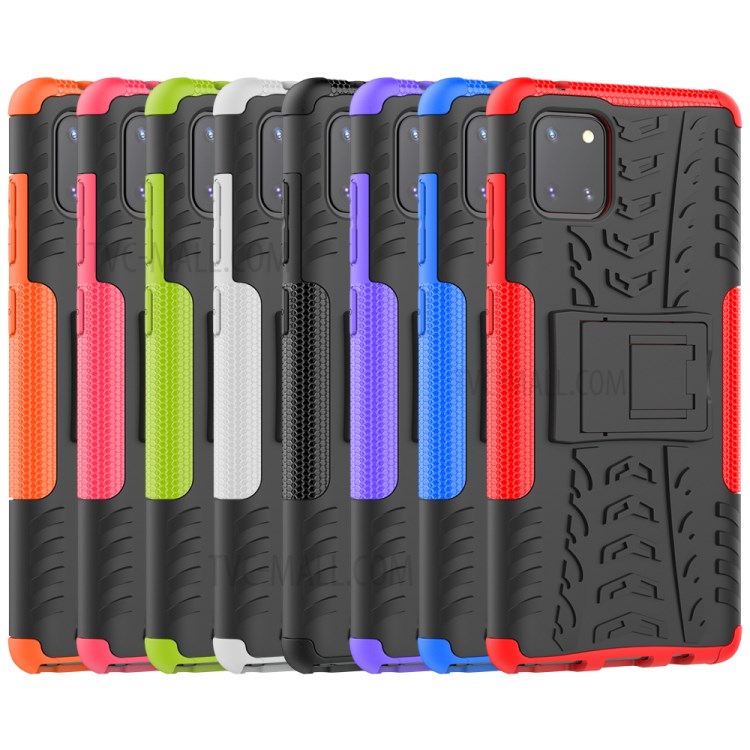 Case Samsung Galaxy Note 10 Lite / Pre-Order * เคส PC + TPU ไฮบริดขา รูปแบบยางเท่ด้วยการออกแบบเว้า - นูน *