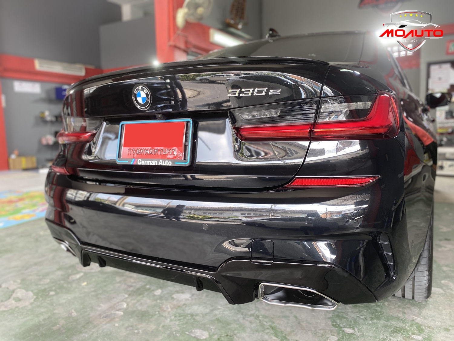 DIFFUSER ท้ายททรง M340i + ปลายท่อใบไม้คู่ BMW G20