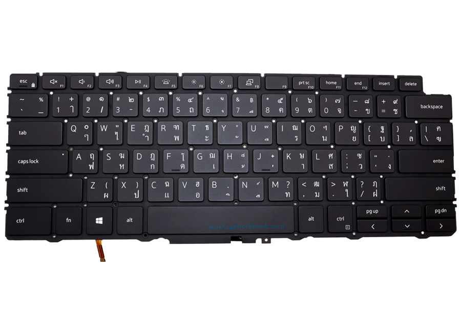 แป้นพิมพ์ โน๊ตบุ๊ค Dell XPS 7390 2-in-1 รับประกันศูนย์ Dell