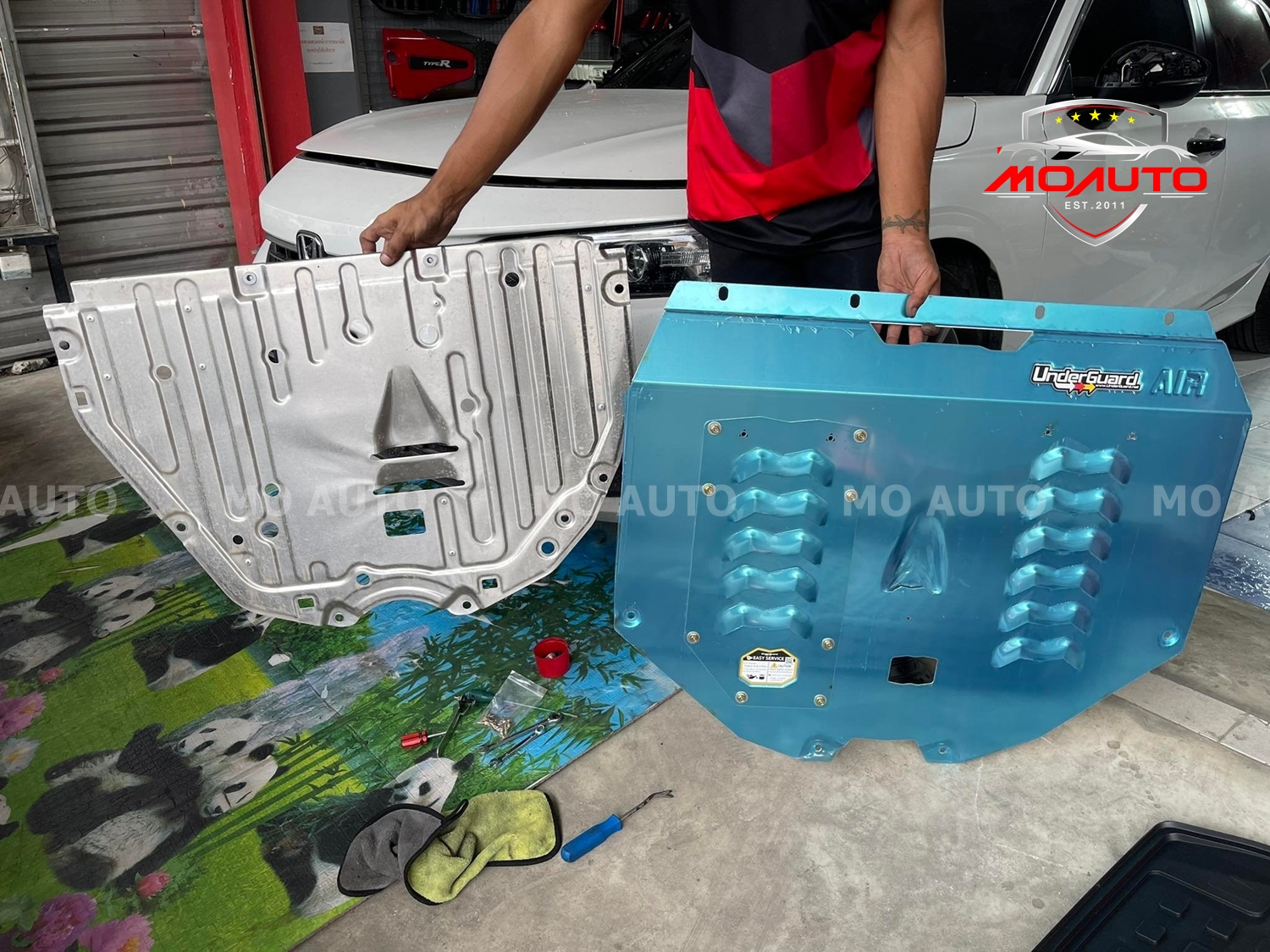 แผ่นปิดกันกระแทกใต้ห้องเครื่อง อันเดอร์การ์ด ( UnderGuard ) CIVIC FE