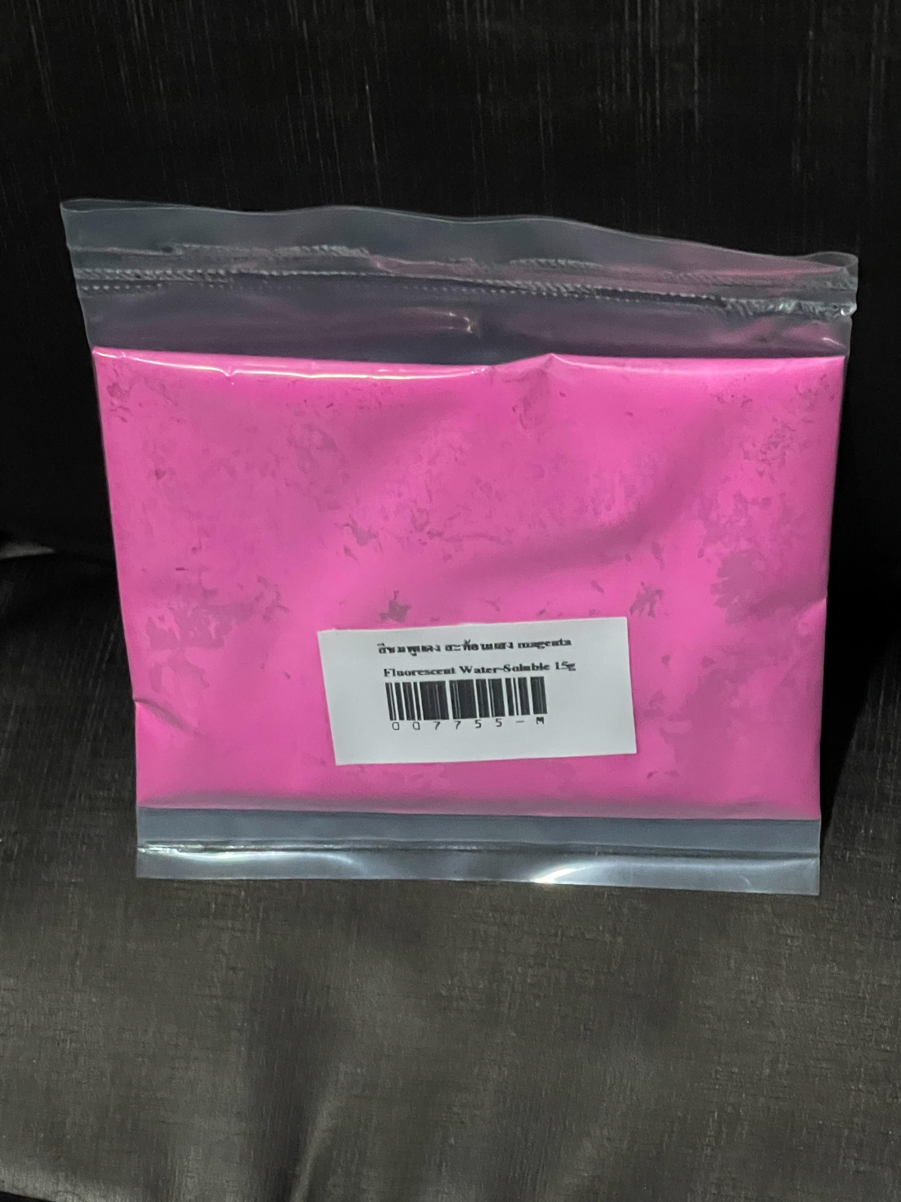สีชมพู สะท้อนแสง magenta Fluorescent Water-Soluble 15g 007755-M