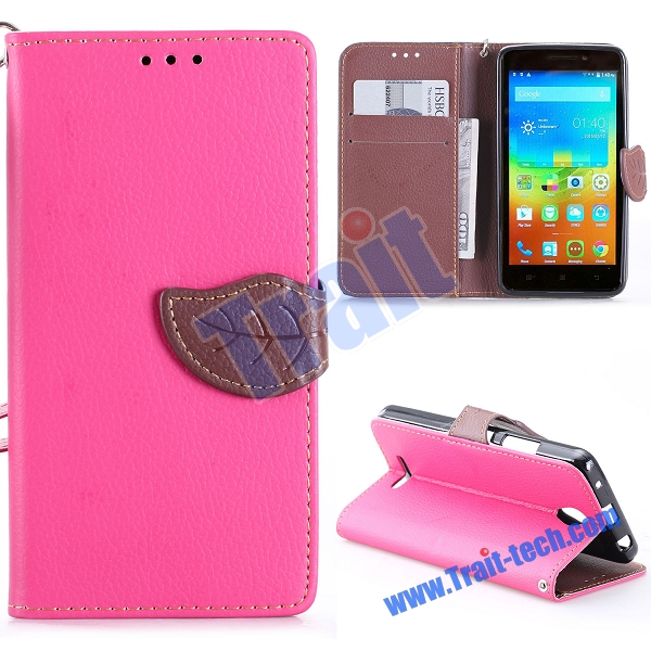 Case Lenovo A5000 / Pre-order * หนัง PU ลายลิ้นจี่ *