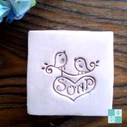 แสตมป์สบู่ รูป นกคู่ SOAP