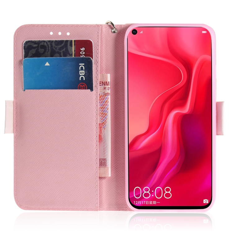 Case Huawei Nova 4 / Pre-Order * เคส 3D จิตรกรรมแบบแนวนอนพลิก TPU + PU ซองหนังพร้อมตัวยึดและช่องเสียบการ์ด & กระเป๋าเงิน *
