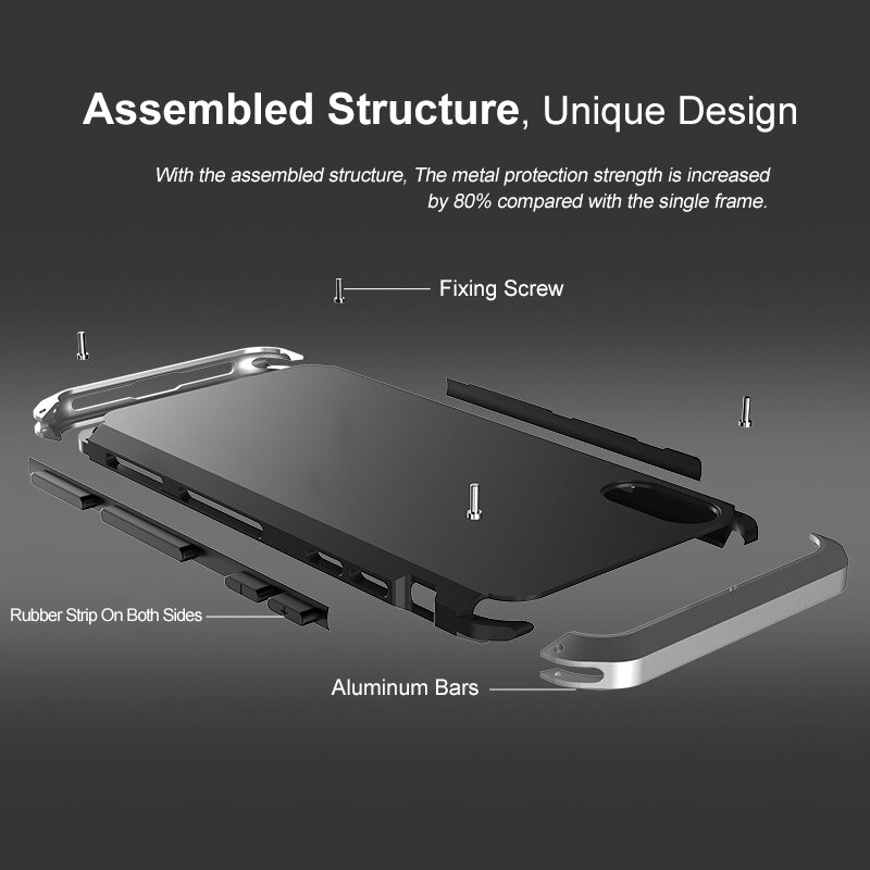 Case OPPO R17 Pro / Pre-Order * เคสโลหะ อลูมิเนียม 360 หรูหราเต็มฝาครอบอลูมิเนียมโลหะกรอบพีซี แข็ง *