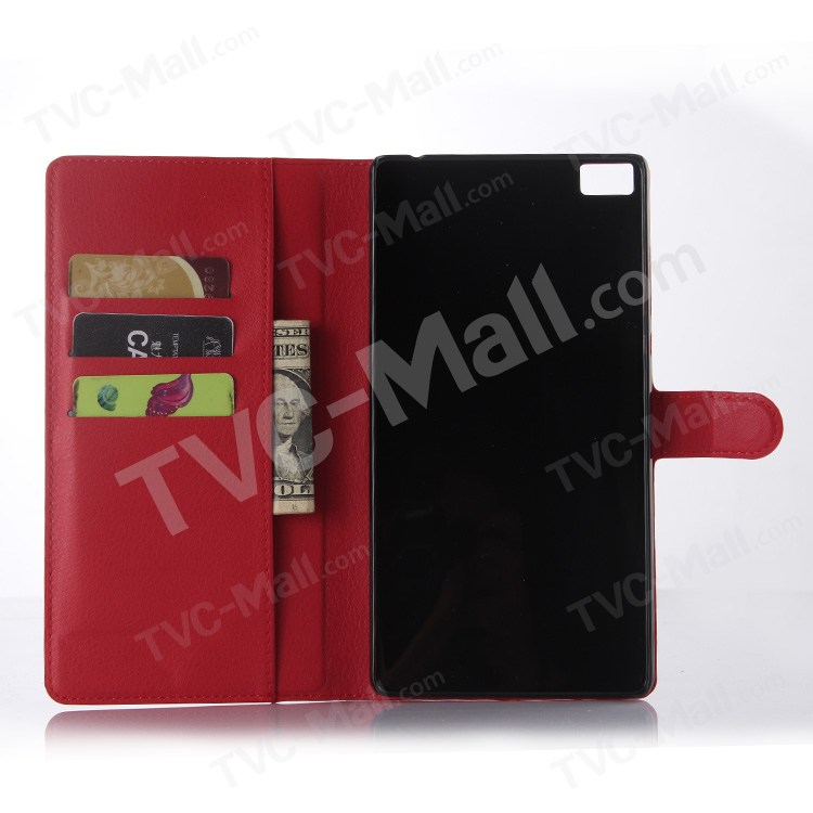 Case Huawei P8 Max / Pre-order * เคสผิวลิ้นจี่ สะดวก 3 และช่องเสียบการ์ด 1 ช่องเงินสด *