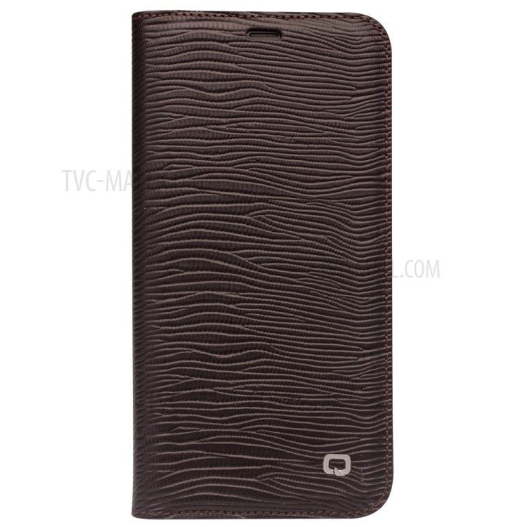 Case iPhone X, iPhone XS # Pre-Order * QIALINO เคสนี้ผลิตจากหนังวัวคุณภาพสูงพร้อมพื้นผิวลายริ้วแฟชั่น *