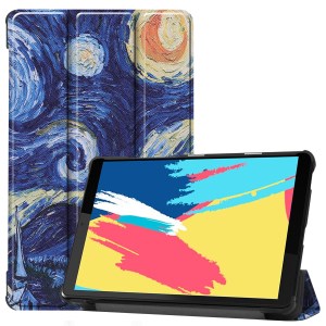 Case Lenovo Tab M8 (2nd Gen) / Pre-Order * รูปแบบการพิมพ์ลายหนังฝาครอบเคสแท็บเล็ตขาตั้ง3- พับ *