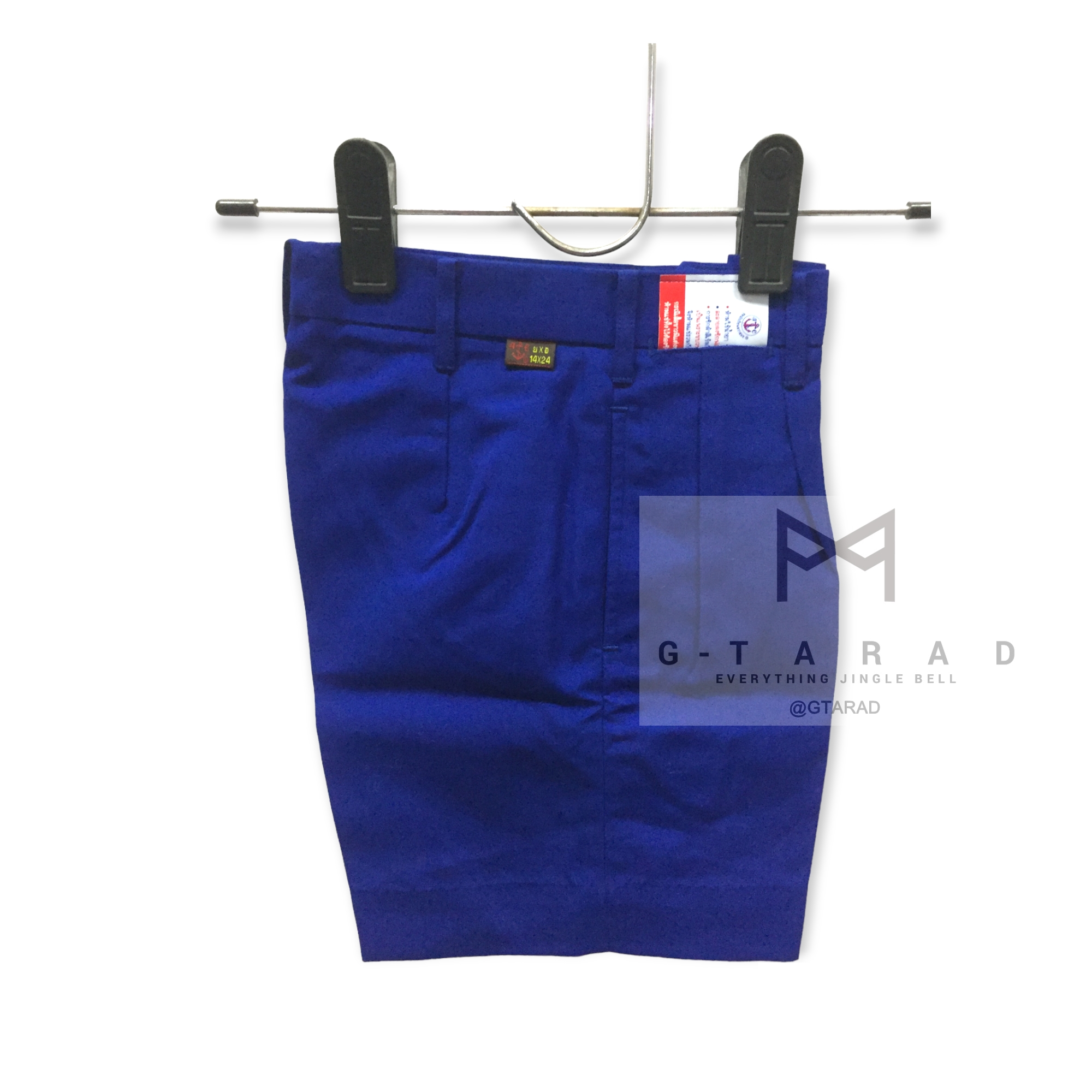 กางเกงนักเรียนตราสมอ สีน้ำเงิน ยาว 20, 21 นิ้ว