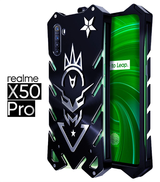 Case Realme X50 Pro 5G / Pre-Order * เคสที่หรูหราใหม่ ธอร์ Heavy Duty เกราะทั้งหมดโลหะอลูมิเนียม *