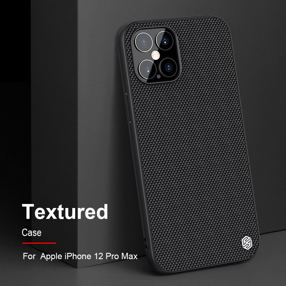 Case iPhone 12 Pro Max / Pre-Order * NILLKIN Anti-Fingerprint PC TPU Hybrid Protective วัสดุเส้นใยไนลอนสัมผัสที่ดีป้องกันลายนิ้วมือ *