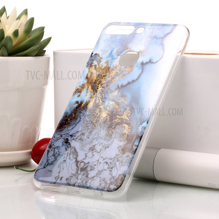 Case Huawei Y7 Pro 2018 / Pre-order * เคสลวดลายหินอ่อน IMD TPU *