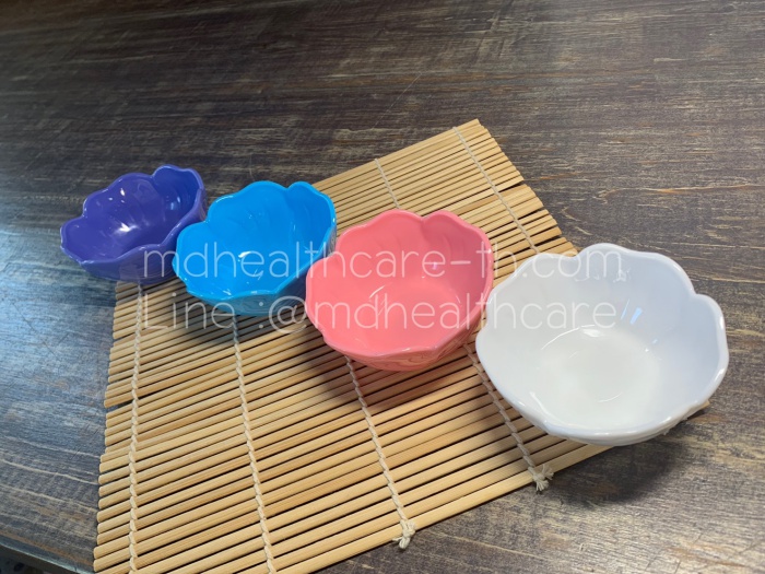 4ใบ ถ้วยมาร์คหน้า ถ้วยสครับ ถ้วยน้ำมันนวด ขนาด 8.5*3.5cm. (90ml.)วัสดุพลาสติกหนา-เลือกสีได้