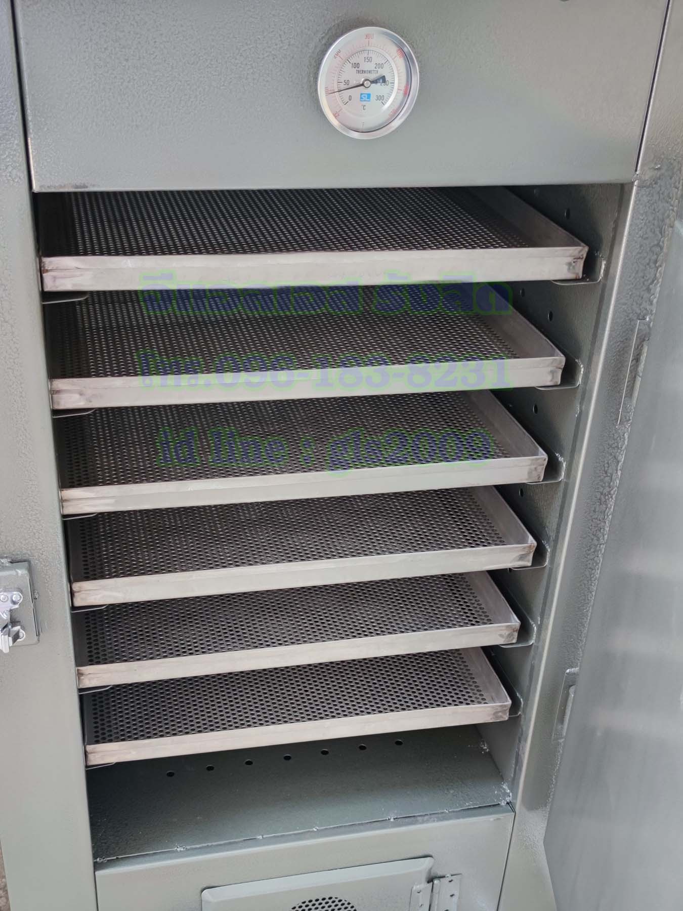 ตู้อบลมร้อนเหล็ก6ชั้นแก๊ส+ไฟฟ้า