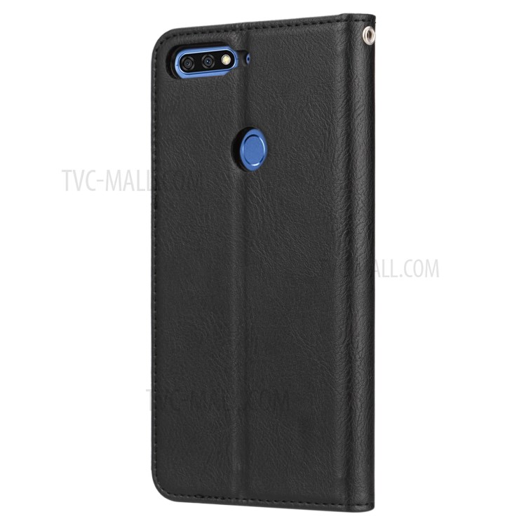 Case Huawei Y7 Pro 2018 / Pre-order * Auto-ดูด เคสกระเป๋าสตางค์ ผ้าหุ้มหนัง PU นุ่มสบาย *