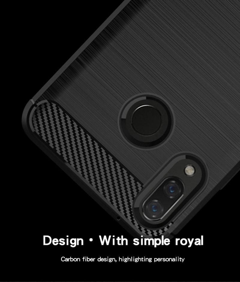 Case Huawei Y9 2019 / Pre-orde * MOFI คาร์บอนไฟเบอร์ Texture Brushed TPU Cover *