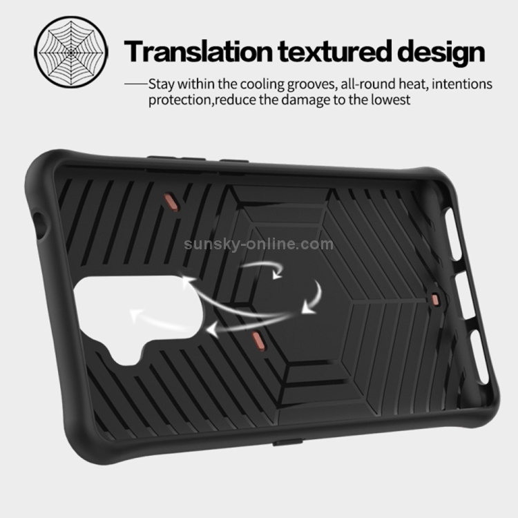 Case Lenovo K8 Note / Pre-order * เคส Hybrid PC + TPU Dropproof Sniper เคสปกคลุมป้องกันด้านหลังกับผู้ถือ 360 องศา + ขาตั้ง *