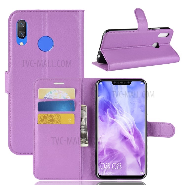 Case Huawei Nova 3 / Pre-Order * เคสกระเป๋าสตางค์หนังลิ้นจี่ *